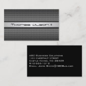 Carte de visite de métal perforé professionnel mod (Devant / Derrière)