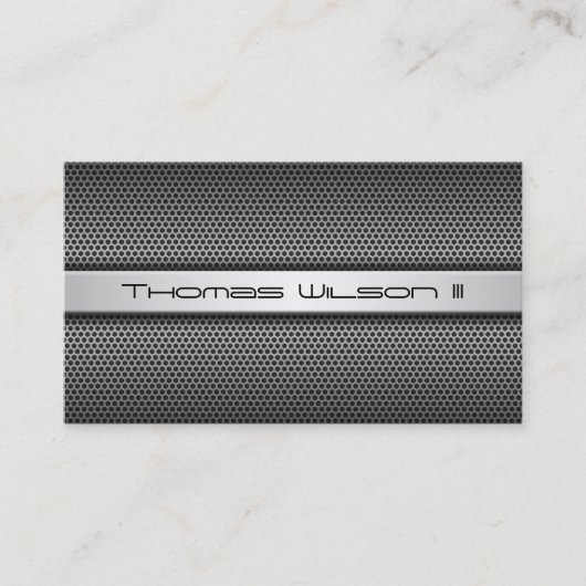 Carte de visite de métal perforé professionnel mod (Devant)