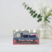 Carte de visite de meubles ou de dessinateur (Debout devant)