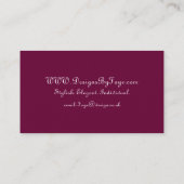 Carte de visite de meubles ou de dessinateur (Dos)