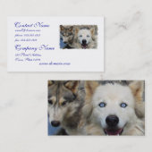 Carte de visite de meute de loups (Devant / Derrière)