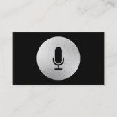 Carte de visite de microphone (Devant)