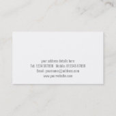 Carte de visite de microscope (Dos)