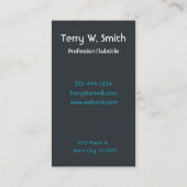 Carte de visite de microscope (Dos)