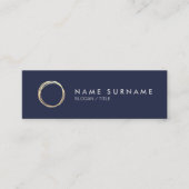 Carte de visite de MidnightBlue de cercle moderne (Devant)