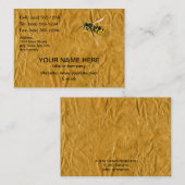 Carte De Visite ~ de MINE d'ABEILLE (exterminateurs/lutte contre (Devant / Derrière)