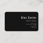 carte de visite de mise en page de la maison de te (Dos)