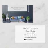 carte de visite de mise en scène élégant (Devant / Derrière)