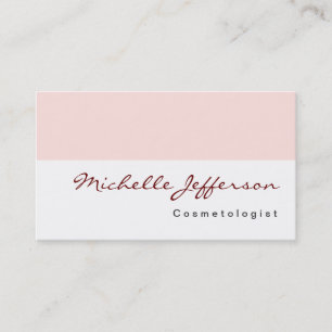 Carte de visite de Misty Rose White, cosmétologue