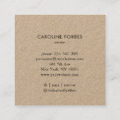 Carte de visite de Mme Lune Sterne (Dos)