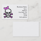 Carte de visite de Mme Skull (Devant / Derrière)