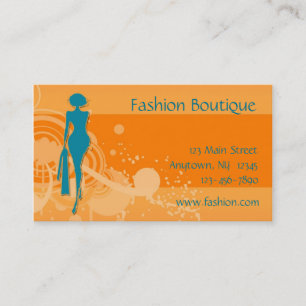 Carte de visite de mode