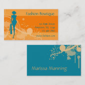Carte de visite de mode (Devant / Derrière)
