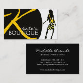 Carte de visite de mode (Devant / Derrière)