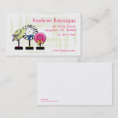 Carte de visite de mode (Devant / Derrière)