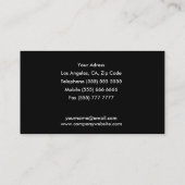 Carte de visite de mode (Dos)