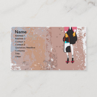 Carte de visite de mode