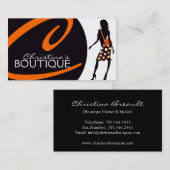 Carte de visite de mode (Devant / Derrière)