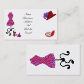 Carte de visite de mode (Devant / Derrière)