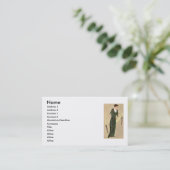 Carte de visite de mode (Debout devant)