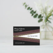 carte de visite de mode à fermeture à glissière mé (Debout devant)