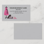 Carte de visite de mode de couture (Devant / Derrière)