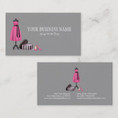 Carte de visite de mode de couture (Devant / Derrière)