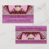 Carte de visite de mode de déesse rose super (Devant / Derrière)