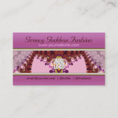 Carte de visite de mode de déesse rose super (Dos)