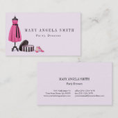 Carte de visite de mode de magasin d'ouvrière (Devant / Derrière)