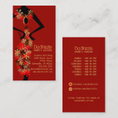 Carte de visite de mode du DA Shizzle (Devant / Derrière)