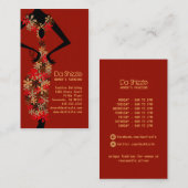 Carte de visite de mode du DA Shizzle2 (Devant / Derrière)