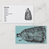 Carte de visite de mode élisabéthaine (Devant / Derrière)