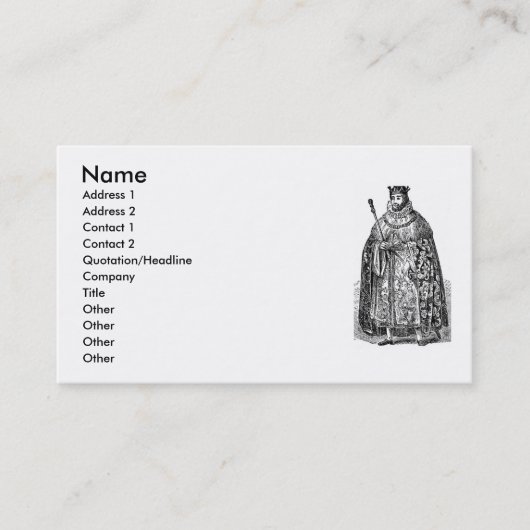 Carte de visite de mode élisabéthaine (Devant)