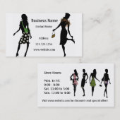 Carte de visite de mode fabuleuse pour la vente au (Devant / Derrière)