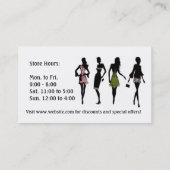 Carte de visite de mode fabuleuse pour la vente au (Dos)
