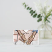 Carte de visite de mode Glam Chic (Debout devant)