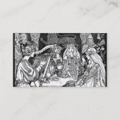 Carte de visite de mode moyen-âge (Dos)