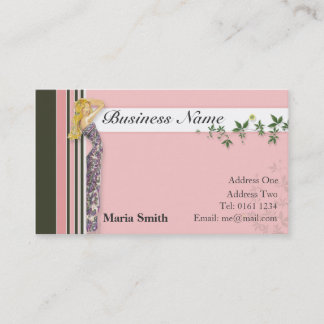 Carte de visite de mode [rose/brun] - customisé