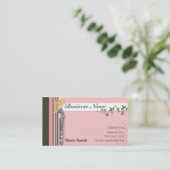 Carte de visite de mode [rose/brun] - customisé (Debout devant)