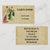 Carte de visite de mode vintage victorienne (Devant / Derrière)