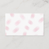 Carte de visite de mode violette Glam Chic (Dos)