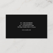 carte de visite de modèle (Dos)