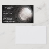 Carte de visite de modèle de boule de golf (Devant / Derrière)