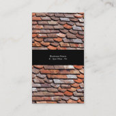 Carte de visite de modèle de couvreur de carreleur (Dos)