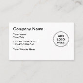 Carte de visite de Modèle de logo (Devant)