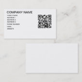 CARTE DE VISITE DE MODÈLE DE MAGASIN DE CODE DE QR (Devant / Derrière)