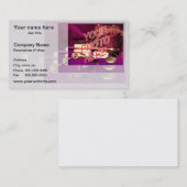 Carte de visite de modèle de miroir de (Devant / Derrière)