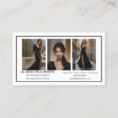 Carte de visite de modèle de signature | Mini Cart (Dos)