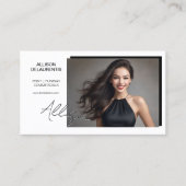 Carte de visite de modèle de signature | Mini Cart (Devant)